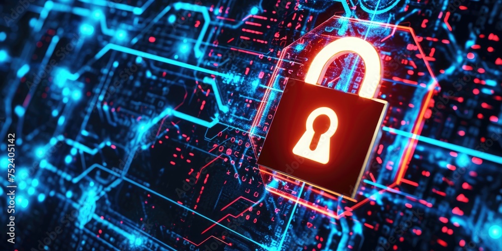 Poster Represents measures to prevent unauthorized access to data