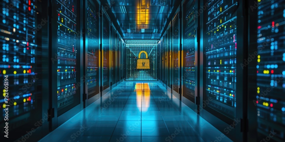 Poster Signifies data protection, cryptographic keys, and secure communication