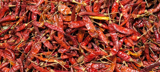 Dried chilies are a part of cooking.