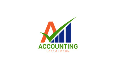 Financial accounting logo, with check mark for financial accounting