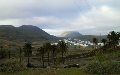 City of Haria and it's surrounding nature, Lanzarote, Canary Islands.