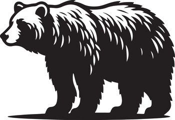 Fototapeta premium illustration of a bear