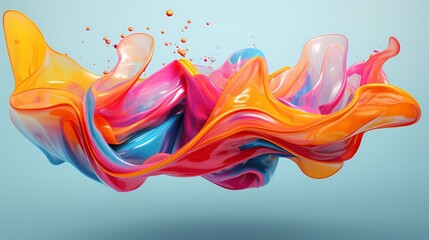 Colorful Liquid Splash