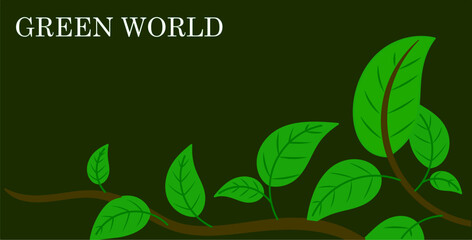 green leaves background