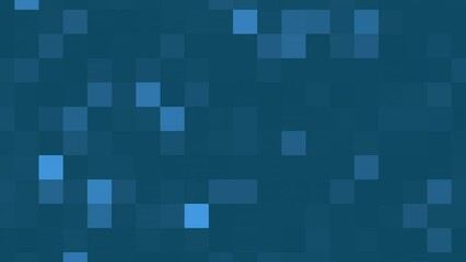 Abstract blue grid with varying shades of blue squares in different sizes. Textured and non-symmetrical, perfect as background for web designs