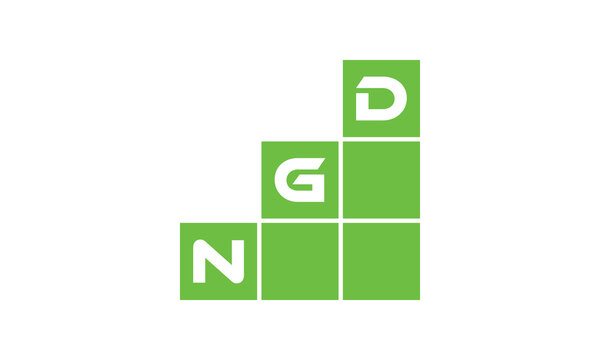 NGD initial letter financial logo design vector template. economics, growth, meter, range,  profit, loan, graph, finance, benefits, economic, increase, arrow up, grade, grew up, topper, company, scale