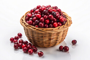 cranberry isolated on white background