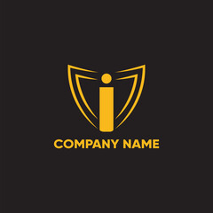 Letter I with Spider Legs Logo Design