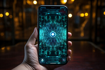 Office IT specialist worker system administrator hacker engineer picture portrait made with Generation AI technology