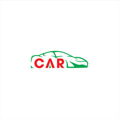 letter C A R for car modern logo symbol icon vector graphic design