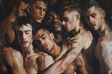 men embracing diverse masculinity