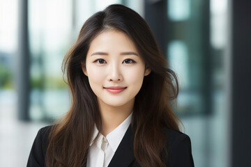 Created with generative AI picture of confident office worker IT specialist system administrator manager