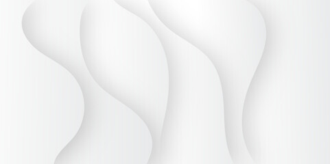 Abstract white paper wave background and abstract gradient and white wave curve lines banner background design. White wave modern abstract background design. space style. 
