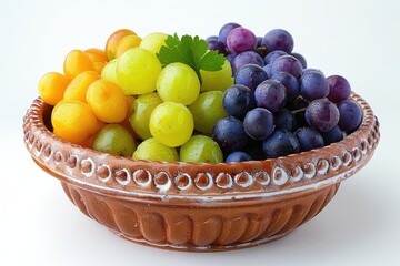 breakfast with a fresh fruits bowl advertising food photography