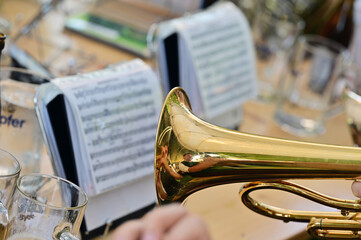 Brass music at a traditional event