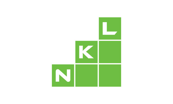 NKL initial letter financial logo design vector template. economics, growth, meter, range,  profit, loan, graph, finance, benefits, economic, increase, arrow up, grade, grew up, topper, company, scale