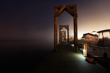 dock at night