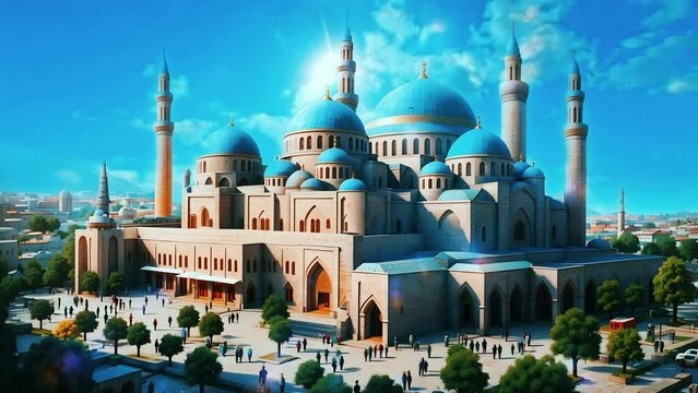 Mosque Majesty: Revering Ramadan's Majesty in Picturesque Settings