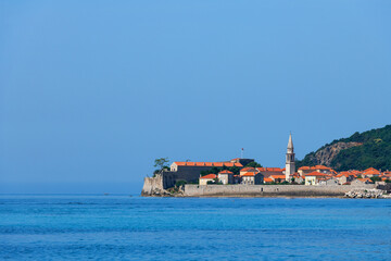The Old Town is a historical area of the Montenegrin resort of Budva on the Adriatic Sea
