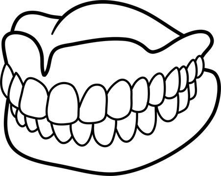 Dentures clip art preview