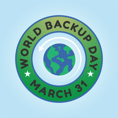 vector graphic of World Backup Day ideal for World Backup Day celebration.