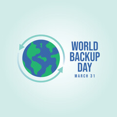 vector graphic of World Backup Day ideal for World Backup Day celebration.