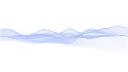 Waves of blue particles looks like smoke - 752434340