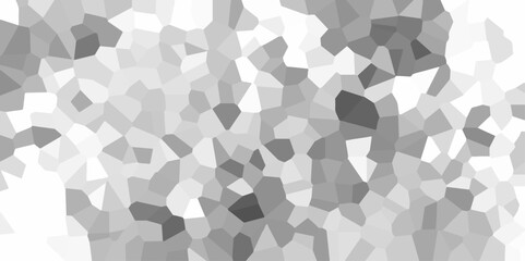 Light gray and white Broken Stained Glass Background with White lines. Voronoi diagram background. Seamless pattern with 3d shapes vector Vintage Illustration background. Geometric Retro tiles pattern
