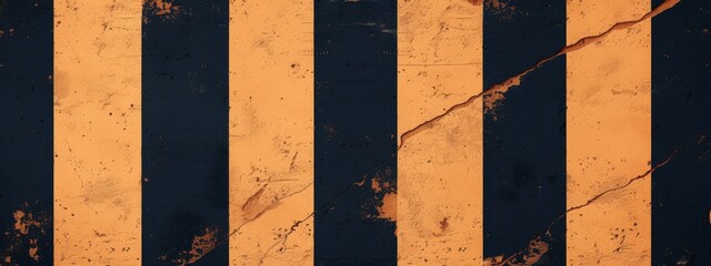 Close-Up of a Yellow and Black Striped Wall