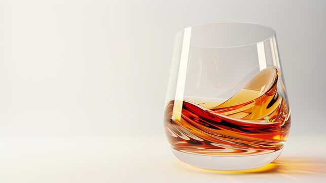 glass of brandy whiskey alcohol drink
