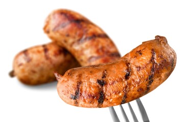 Grilled tasty fresh hot Pork Sausages