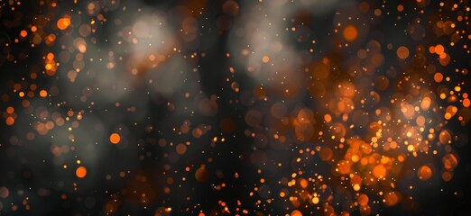 blurred photo of a fire with fireflies Generative AI