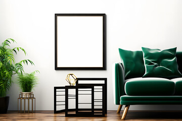 St. Patrick's Day Wall Art Frame Mockup, Blank St. Patrick's Frame mockup