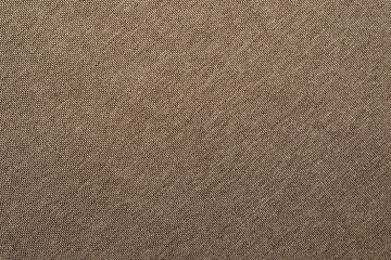 Texture of brown fabric as background, top view