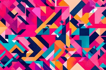 abstract background with triangles, Immerse yourself in the vibrant world of abstract pop art color...