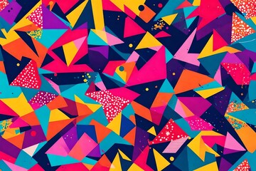abstract colorful background, Immerse yourself in the vibrant world of abstract pop art color paint...