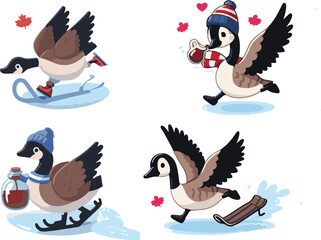 set of birds sticker