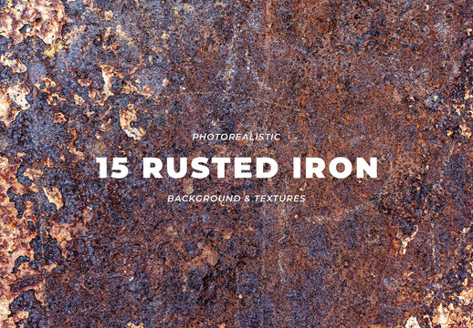 15 Rusted Iron Grunge Wall Texture Background