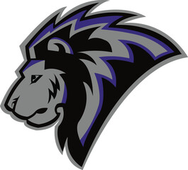 Lion Logo Design, Lion sport logo vector , Lion head illustration vector drawing, Mascot Brave Lion Logo design any kind of graphic design work, concept Lion's head, Esport game logo icon