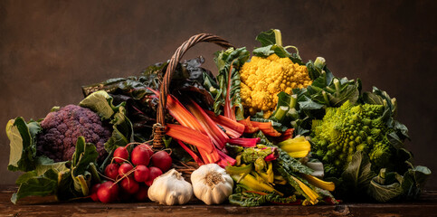 carousel of vegetables,tribute to Caravaggio