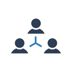 Team Icon, Group Icon, Business, Leader, People, Relationship, Team, Teamwork, Circle, Group sign, Network, Networking, Leadership Fill icon