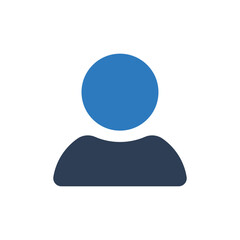 User Icon Vector. Profile Pictogram Icon isolated on white background