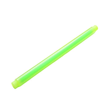 Neon Green Glow Stick PNG, Transparent Image without background, Concept of nighttime events, parties, and emergency lighting
