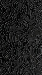 Close Up of Black Surface With Wavy Lines