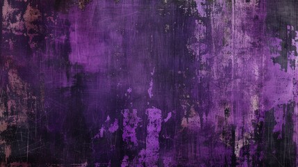 Grungy Purple Background With Paint Splatters
