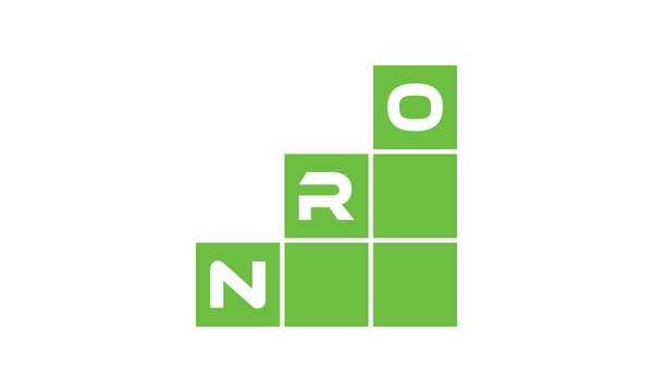 NRO initial letter financial logo design vector template. economics, growth, meter, range,  profit, loan, graph, finance, benefits, economic, increase, arrow up, grade, grew up, topper, company, scale