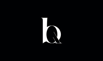 BQ, QB, B, Q, Abstract Letters Logo monogram