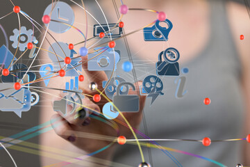 Telecommunication network and wireless mobile internet - 3d