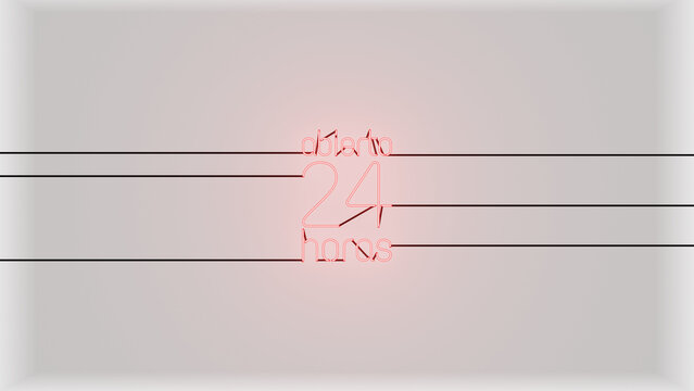 Abierto 24 h neón rojo alfa.