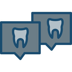 Chat Line Filled Grey